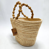 MyTindy Small Raffia Basket, view 6