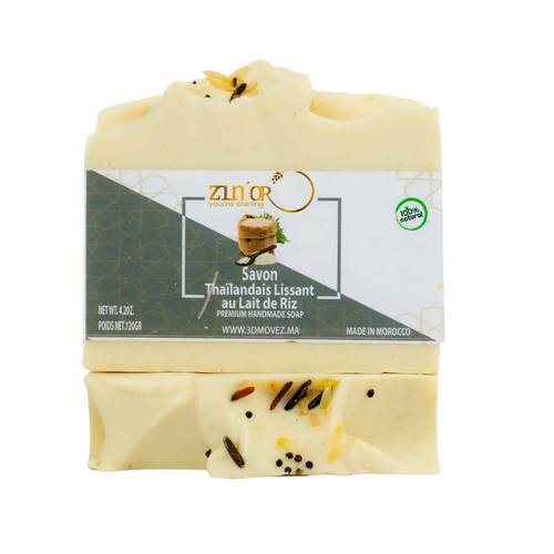 MyTindy Smoothing Thai soap with rice milk 120g