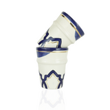 MyTindy SOBA - Blue and Gold Pattern Coffee Cups, view 3