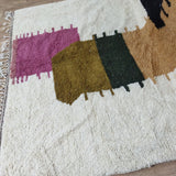 MyTindy Soft Moroccan Tan Rug, Rug For Living Room, Beni Ourain Rug, Wool Rug 7x10 Ft Rug, Boho Area Rug -beniourain Rug. Berber Rug 7x10ft, view 5