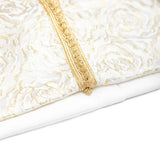 MyTindy Sparkling white Moroccan Kaftan for girls kids, view 3