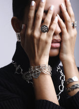 MyTindy Square studs RING, view 3