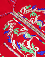 MyTindy Strawberry Red Moroccan Jellaba for Girls Kids, view 2