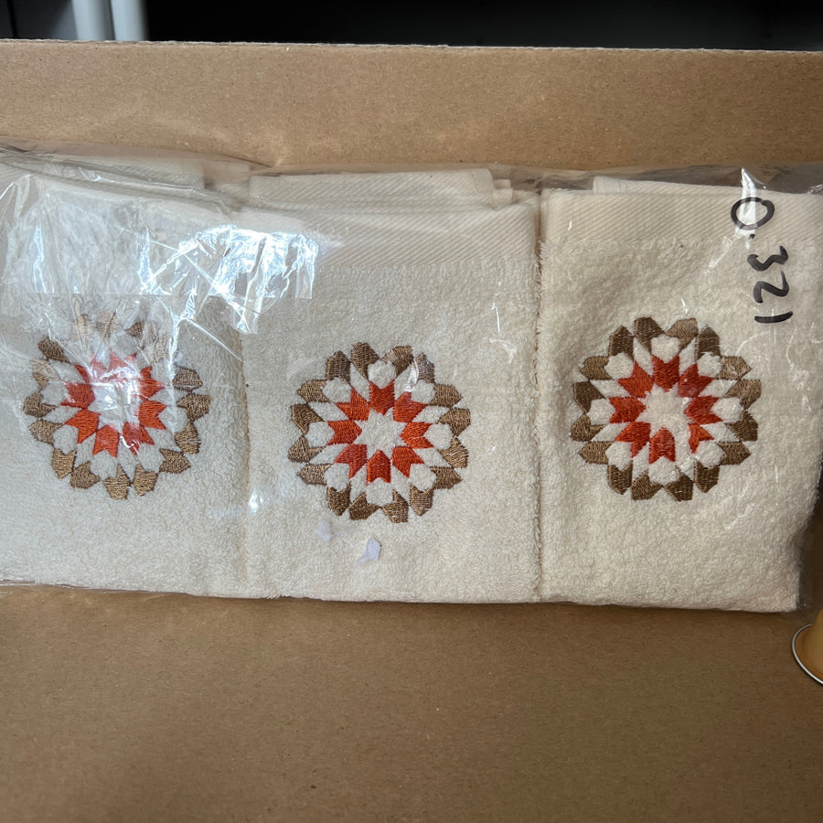 MyTindy STRIN - Set of 6 Moroccan Embroidery Towels