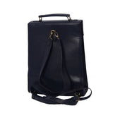MyTindy Stylish leather blue backpack, view 4