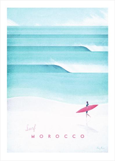 MyTindy Surf Morocco by Henry Rivers - Poster