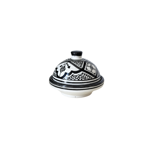 MyTindy Black Taddart butter dish