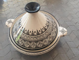 MyTindy Black and white Tajine Guerza Dialna, view 3