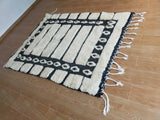 MyTindy Handmade Berber Carpet - Black and White, view 3