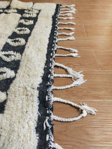 MyTindy Handmade Berber Carpet - Black and White, view 4