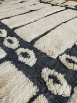 MyTindy Handmade Berber Carpet - Black and White, view 5