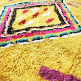MyTindy Tapis Berbere jaune folklorique 80x180 cm, view 3