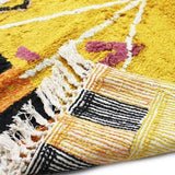 MyTindy Tapis Berbere jaune folklorique 80x180 cm, view 4