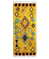 MyTindy Tapis Berbere jaune folklorique 80x180 cm, view 5