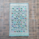 MyTindy Tapis Style Berbère Bleu Jean <br> 120x200 cm, view 2