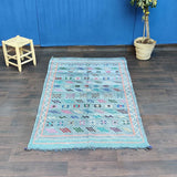 MyTindy Tapis Style Berbère Bleu Jean <br> 120x200 cm, view 3