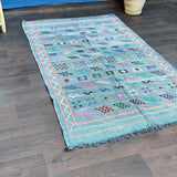 MyTindy Tapis Style Berbère Bleu Jean <br> 120x200 cm, view 4