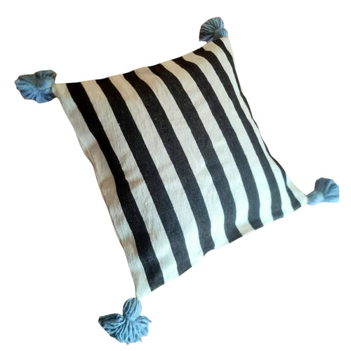 MyTindy Tasourt Black and White Striped Pillowcase