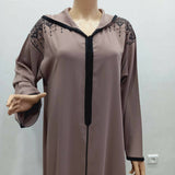 MyTindy Taupe & Black Moroccan Djellaba, view 4