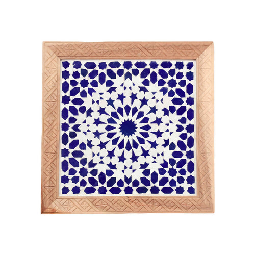 MyTindy The Blue Jewel: Moroccan mosaics zellige Wall Art