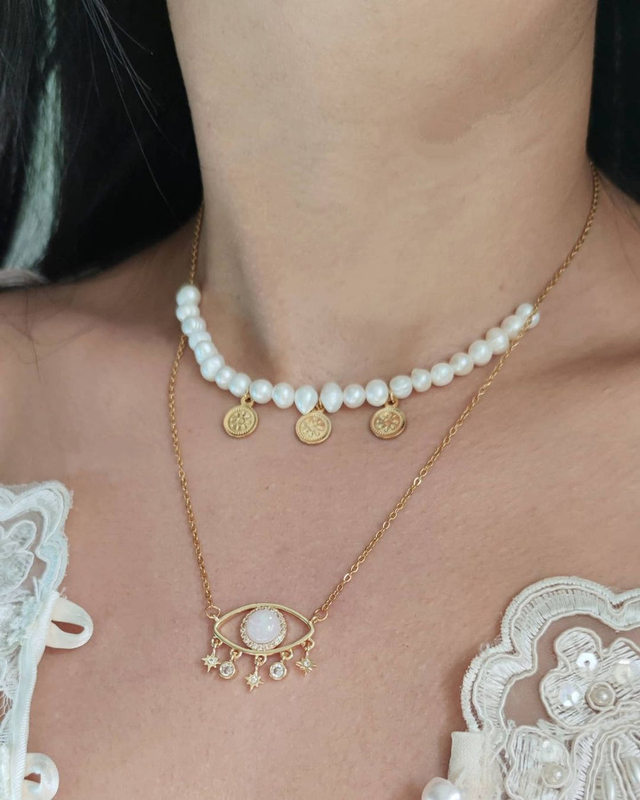 MyTindy three suns necklace