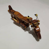 MyTindy Thuja Wood Motorcycle Desk Model Handcrafted Bike, view 2