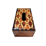 MyTindy Tissue box made of Thuja and embossed with lemon wood, view 3