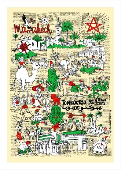 MyTindy Tombouctou 52 Days by C. Cochain - Poster