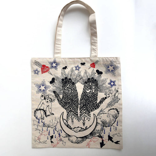 MyTindy Tote Bag CHERUBINS HENNA TATTOO
