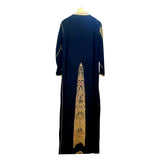 MyTindy Traditional black kaftan with embroidery, view 2