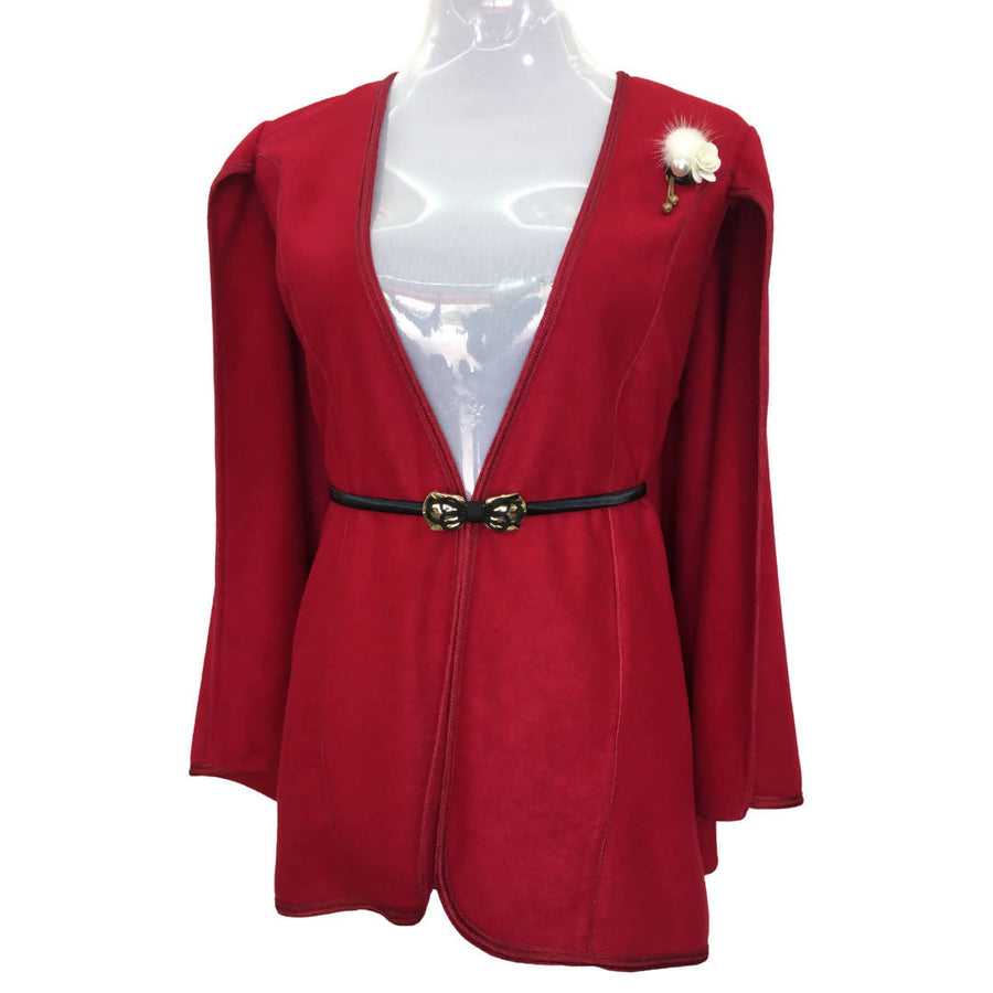 MyTindy Traditional Cashmere Red Cape
