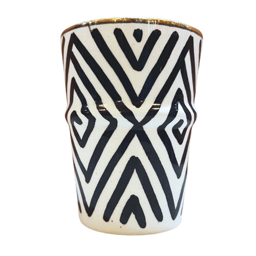 MyTindy AYA - Ceramic & Gold Moroccan Cup