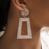 MyTindy Trapezoid Coins Earrings, view 2