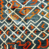 MyTindy Tribal Blue Red and White Moroccan Rug, view 4