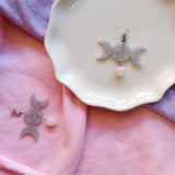MyTindy Triple Moon Earrings, view 2