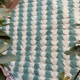 MyTindy Turquoise Green Beni Ourain Checkers Rug, view 3