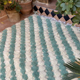 MyTindy Turquoise Green Beni Ourain Checkers Rug, view 5