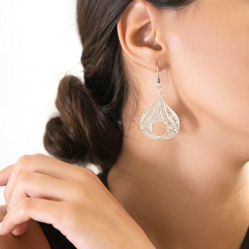 MyTindy Tyafr authentic handmade silver earrings