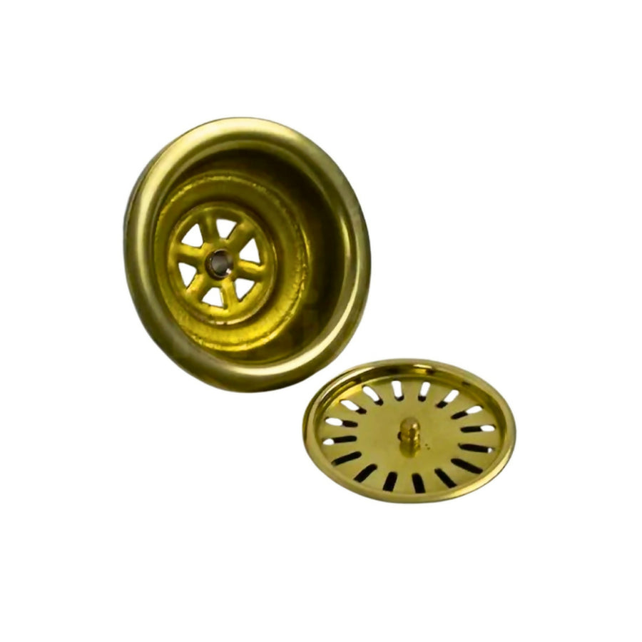 MyTindy Unlacquered Brass Drain Strainer For Kitchen Sinks