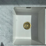 MyTindy Unlacquered Brass Drain Strainer For Kitchen Sinks, view 3