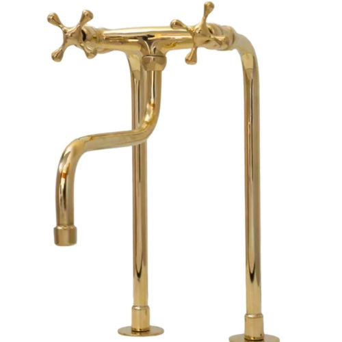 MyTindy Unlacquered Brass Pot Filler With Long Legs