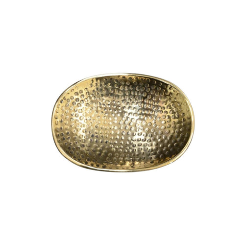 MyTindy Unlacquered Moroccan Brass Handcrafted Soap Dish