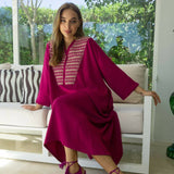 MyTindy V Neck Fischia Caftan, view 2