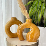 MyTindy Yellow Tafoukt vase, view 2