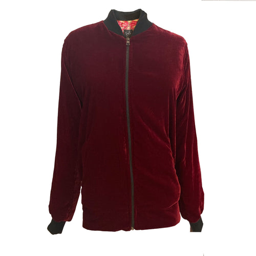 MyTindy Velvet Bomber Jacket