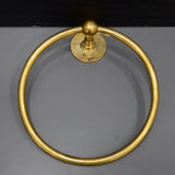 MyTindy Vintage 6" Unlacquered Brass Towel Ring – Handmade Cozy Towel Holder, view 2
