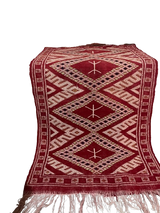 MyTindy Vintage Handmade Moroccan Berber Wool Rug Tribal Atlas Carpet – Red & White – 100% Wool, view 4