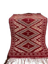 MyTindy Vintage Handmade Moroccan Berber Wool Rug Tribal Atlas Carpet – Red & White – 100% Wool, view 5