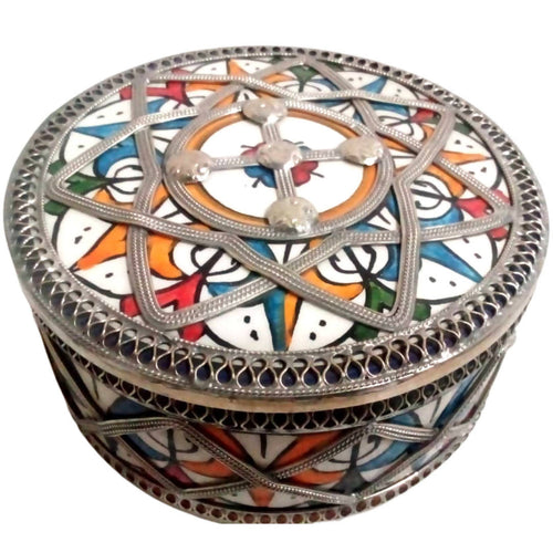 MyTindy Vintage Moroccan Jewelry Box