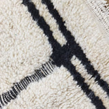 MyTindy Vintage Moroccan Rug 5x8 Ft - Beni ourain Rug Berber Handmade Unique Wool Carpet, view 4